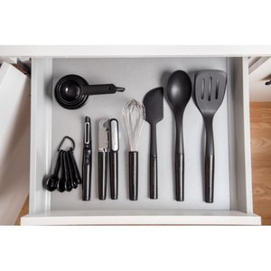 Conjunto Utensilios de Cozinha 15 Pecas Preto Kitchenaid Resistente Estilo Cozinha