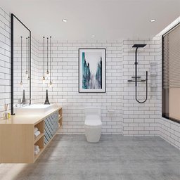 Papel de Parede Adesivo Cozinha Alta Temperatura Azulejo Metro White - 3