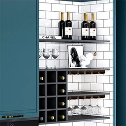 Papel de Parede Adesivo Cozinha Alta Temperatura Azulejo Metro White - 5