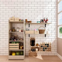 Papel de Parede Adesivo Cozinha Alta Temperatura Azulejo Metro White - 11