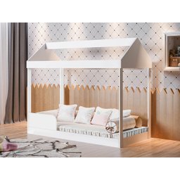 Cama Montessoriana Infantil Infantil Crystal com Colchão - 1