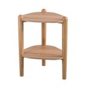 Ver imagem 4 de Mesa Lateral Orgânica Pé Madeira Complementos