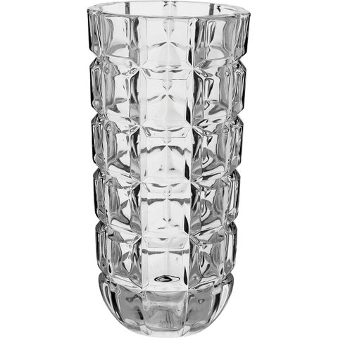 Vaso 28x14x14cm Vidro Transparente