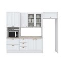 Ver imagem 4 de Cozinha Modulada Completa Americana 7 Peças 2 Aéreos + 1 Balcão + 1 Paneleiro+3complementos C5p64