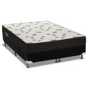 Ver imagem 1 de Cama Box King: Colchão Espuma Ortobom D45 Light + Base CRC Suede Black(186x198)