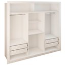 Ver imagem 3 de Guarda-roupa Casal Luiza 3 Portas de Correr 4 Gavetas Espelhado - Panorama Móveis