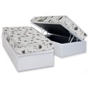 Ver imagem 1 de Conjunto Box Baú Solteiro: Colchão Espuma Herval D23 Sonum Liso + Base Crc Linhão White (88x188)