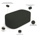 Ver imagem 7 de Kit 02 Puffs Decorativos Orgânicos para Living Quarto 100cm Doha W01 Linho Verde Musgo - Lyam Decor