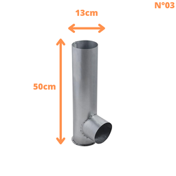 Kit Chaminé para Fogão de Chapa Galvanizada Olibox - 3