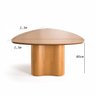 Mesa de Jantar Palmas 3 e 4 Lugares Design Moderno Orgânico Cinamomo Alto Padrão - 5