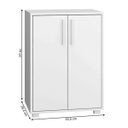 Ver imagem 4 de Balcão para Lavanderia 53,5x74cm com 2 Portas e Prateleira Branco BMU28