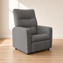 Ver imagem 2 de Poltrona do Papai Reclínavel Matrix Suede - Élpis Móveis - Cinza Escuro