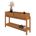 Ver imagem 3 de Aparador Buffet para Sala de Jantar e Estar Lizz 2 Gavetas e Pés Madeira Maciça Casa D