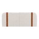 Ver imagem 1 de Cabeceira Painel Orgânico Cama Box Queen Size Flay 160cm Dobrável Bouclé Off White - Desk Design