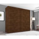 Ver imagem 5 de Guarda Roupa Casal Aquarel Deslizantes 2 Portas Correr 4 Gavetas MDF Malbec Framar