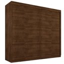 Ver imagem 3 de Guarda Roupa Casal Aquarel Deslizantes 2 Portas Correr 4 Gavetas MDF Malbec Framar