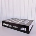Ver imagem 4 de Livro Caixa Porta Objetos Preto para Decorar com Tampa
