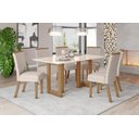 Ver imagem 2 de Mesa Jantar Yara 160 6 Cadeiras Malu Linho - Henn