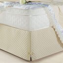 Ver imagem 1 de Saia Cama Box Solteiro Tunísia Matelada C/ Pingente Bege