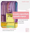 Ver imagem 6 de Organizadores de Roupa Dobrável 2 Portas Armário para Casa