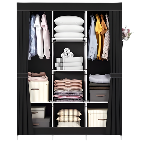 Organizadores de Roupa Dobrável 2 Portas Armário para Casa