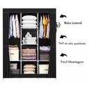 Ver imagem 2 de Organizadores de Roupa Dobrável 2 Portas Armário para Casa