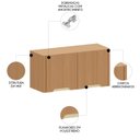 Ver imagem 3 de Armário de Cozinha Aéreo para Geladeira 80cm Marina Freijó L01 - Mpozenato