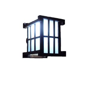 Arandela Luminária de Parede Rustica Oriental Japonês Artesanal Madeira Sala Pousada Hotel