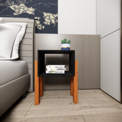 Nicho Organizador Decorativo para Quarto Amadeirado