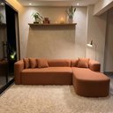 Ver imagem 3 de Sofá Orgânico Módulo Curvo Siena 2,6MTS Boucle Terracota - Montanari'S Decor