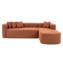 Ver imagem 5 de Sofá Orgânico Módulo Curvo Siena 2,6MTS Boucle Terracota - Montanari'S Decor