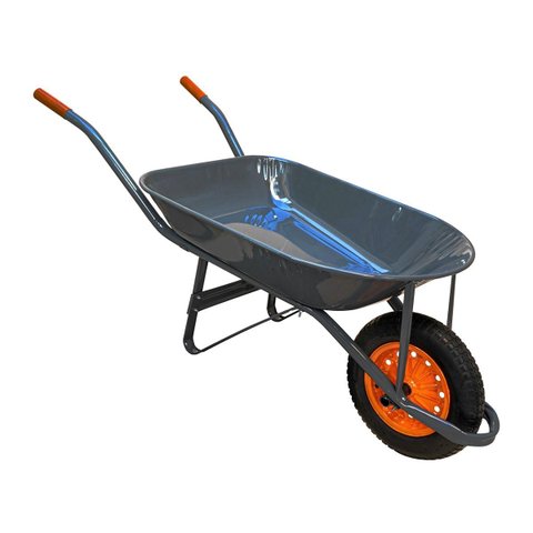 Carrinho de Mão em Aço Carbono Pneu e Câmara Chapa 26mm 45l Minasul