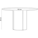 Ver imagem 4 de Mesa de Jantar 6 Lugares Redonda 135cm Verbena N01 Ypê Off White - Lyam Decor