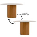 Ver imagem 7 de Mesa de Jantar 6 Lugares Redonda 135cm Verbena N01 Ypê Off White - Lyam Decor