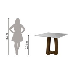Conjunto de Mesa Sala de Jantar Atenas com 4 Cadeiras Dobuê - 6
