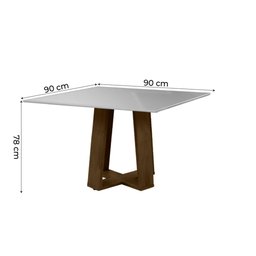 Conjunto de Mesa Sala de Jantar Atenas com 4 Cadeiras Dobuê - 9