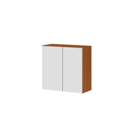 Armário Suspenso 2 Portas 70cm Luana/clara - Cinamomo/branco Aramóveis