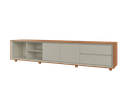 Ver imagem 3 de Rack Premium com Portas e Gavetas para TV até 75 pol. 250 cm Naturalle/Off White - Mavaular