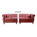 Ver imagem 3 de Sofá Realeza 4 Lugares Cor:suede Rosa 280