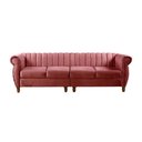 Ver imagem 1 de Sofá Realeza 4 Lugares Cor:suede Rosa 280