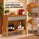 Ver imagem 4 de Aparador Cantinho Café Líbano 1 Gaveta Prateleira MDF Cinza Nature