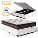 Ver imagem 4 de Cama Box Baú com Colchão de Molas Anjos Classic Pocket Queen 158cm