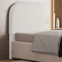 Ver imagem 2 de Cabeceira Cama Box 100cm Orgânica Lanna W01 Bouclê Cru - Lyam Decor