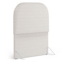 Ver imagem 1 de Cabeceira Cama Box 100cm Orgânica Lanna W01 Bouclê Cru - Lyam Decor
