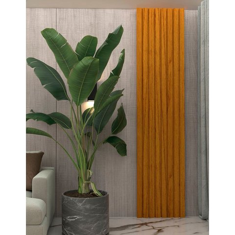 Placa Painel Ripado Modulo Parede Serena MDF 500 mm
