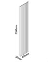 Ver imagem 6 de Placa Painel Ripado Modulo Parede Serena MDF 500 mm