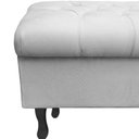 Ver imagem 3 de Recamier Bau Bia 80cm Suede Branco - Dominic Decor