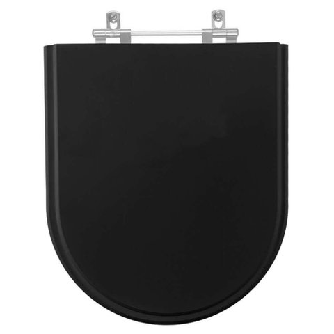 Assento Sanitário Oxford Ebano (preto) para Vaso Deca