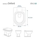 Ver imagem 5 de Assento Sanitário Oxford Ebano (preto) para Vaso Deca