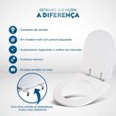 Ver imagem 3 de Assento Sanitário Oxford Ebano (preto) para Vaso Deca